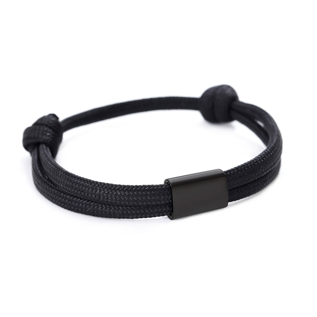 Damen geflochtenes Armband mit edelem Verschluss Shop Nory