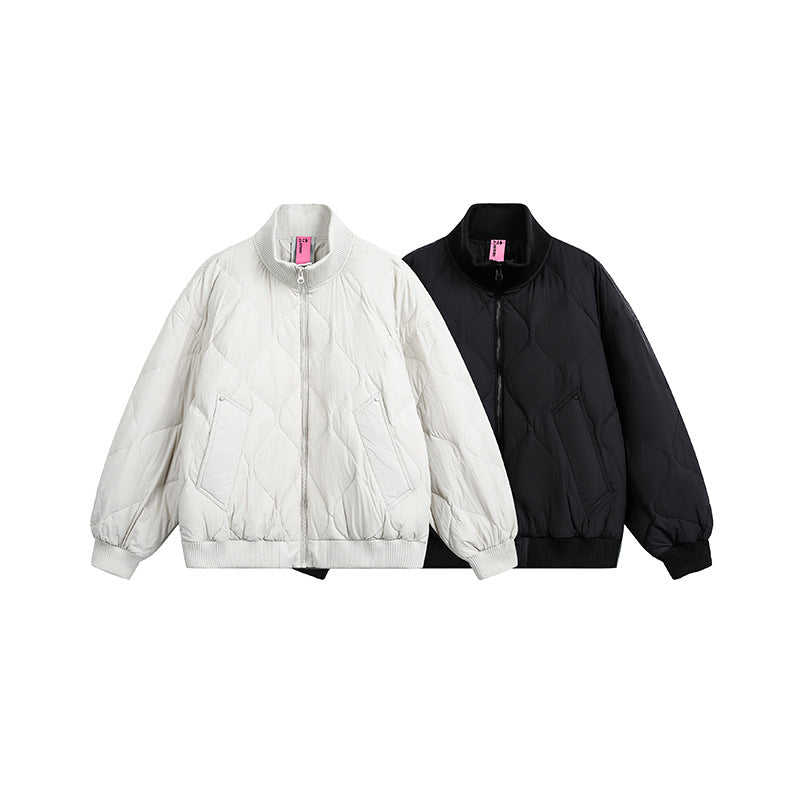 Damen Gesteppte Kurzblousonjacke mit Stehkragen und elastischem Saum Shop Nory