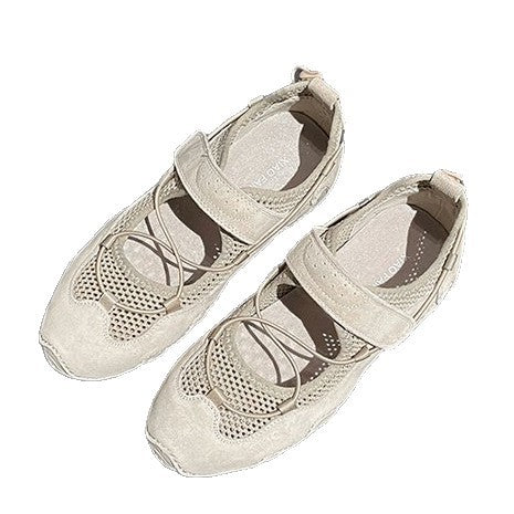 Damen Komfortable Freizeitschuhe mit atmungsaktivem Obermaterial und verspieltem Design Shopnory