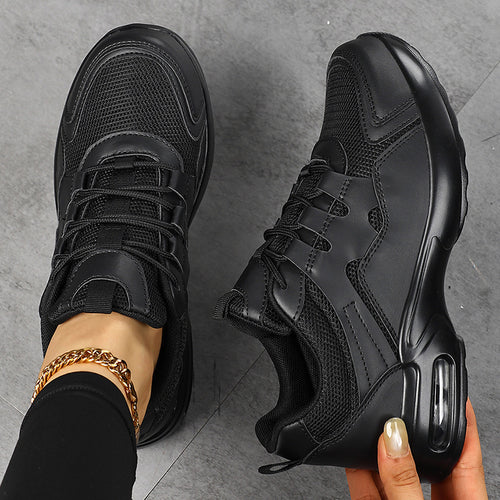 Damen Plateau-Sneaker mit Luftkissen-Sohle, atmungsaktivem Mesh und robuster Gummilaufsohle Shop Nory
