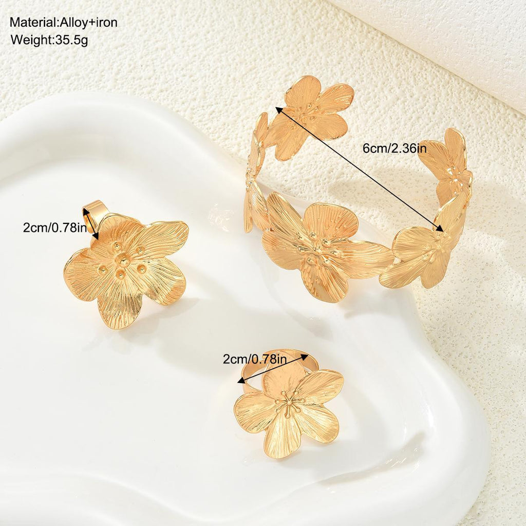 Damen Schmuckset mit originellem Blumen-Design Shop Nory
