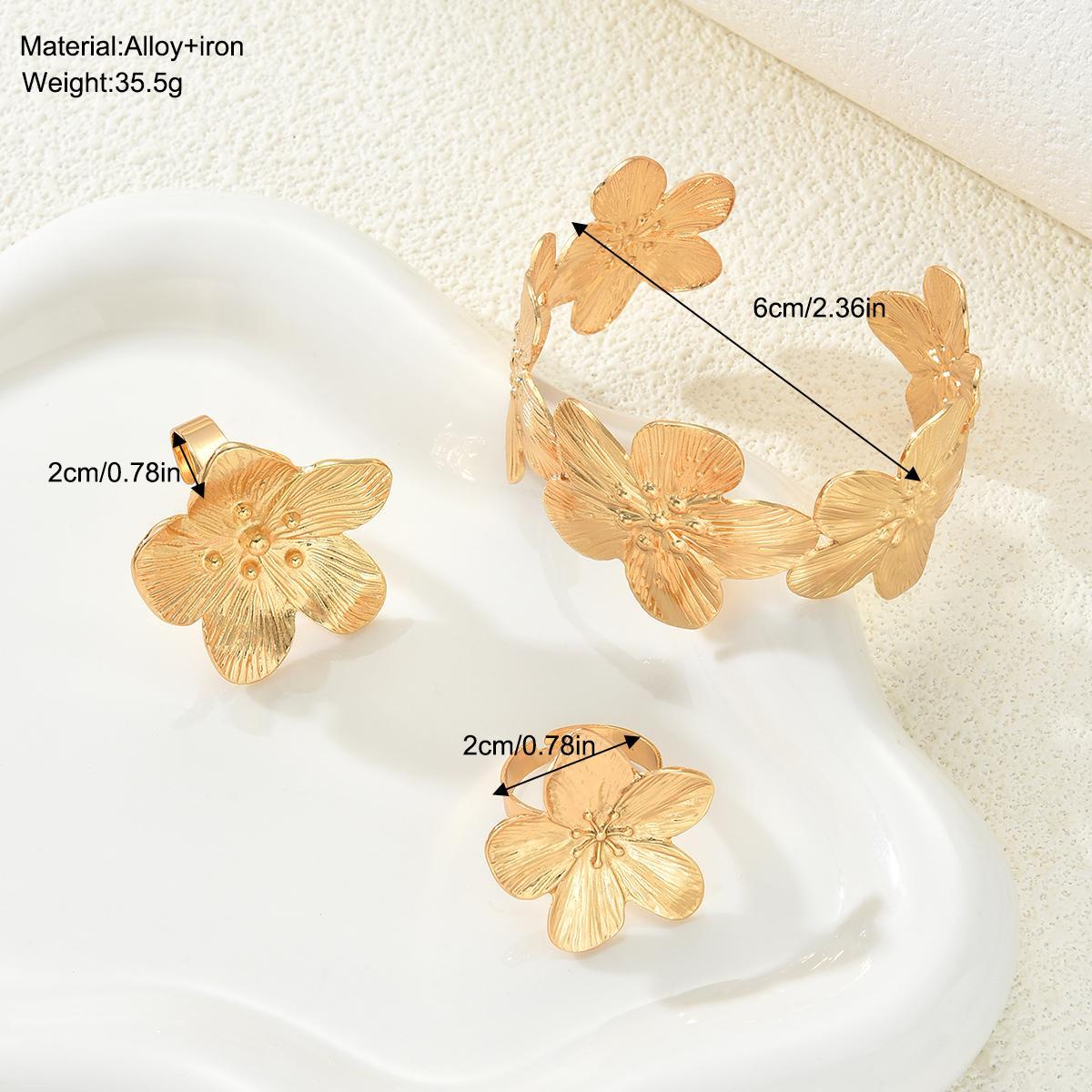 Damen Schmuckset mit originellem Blumen-Design Shop Nory