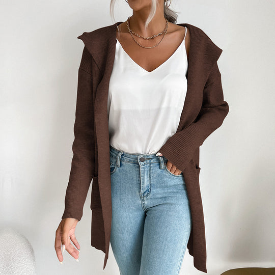 Damen Lässiger Strickmantel Shop Nory