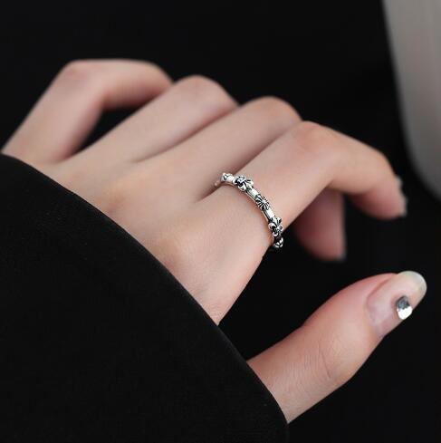 Damen Offener Ring mit kunstvollem Muster Shop Nory