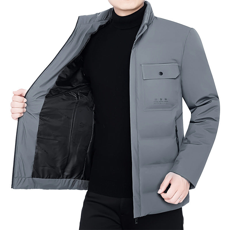 Herren Thermisch gepolsterte Cityjacke mit Stehkragen und Brustklappen Shop Nory