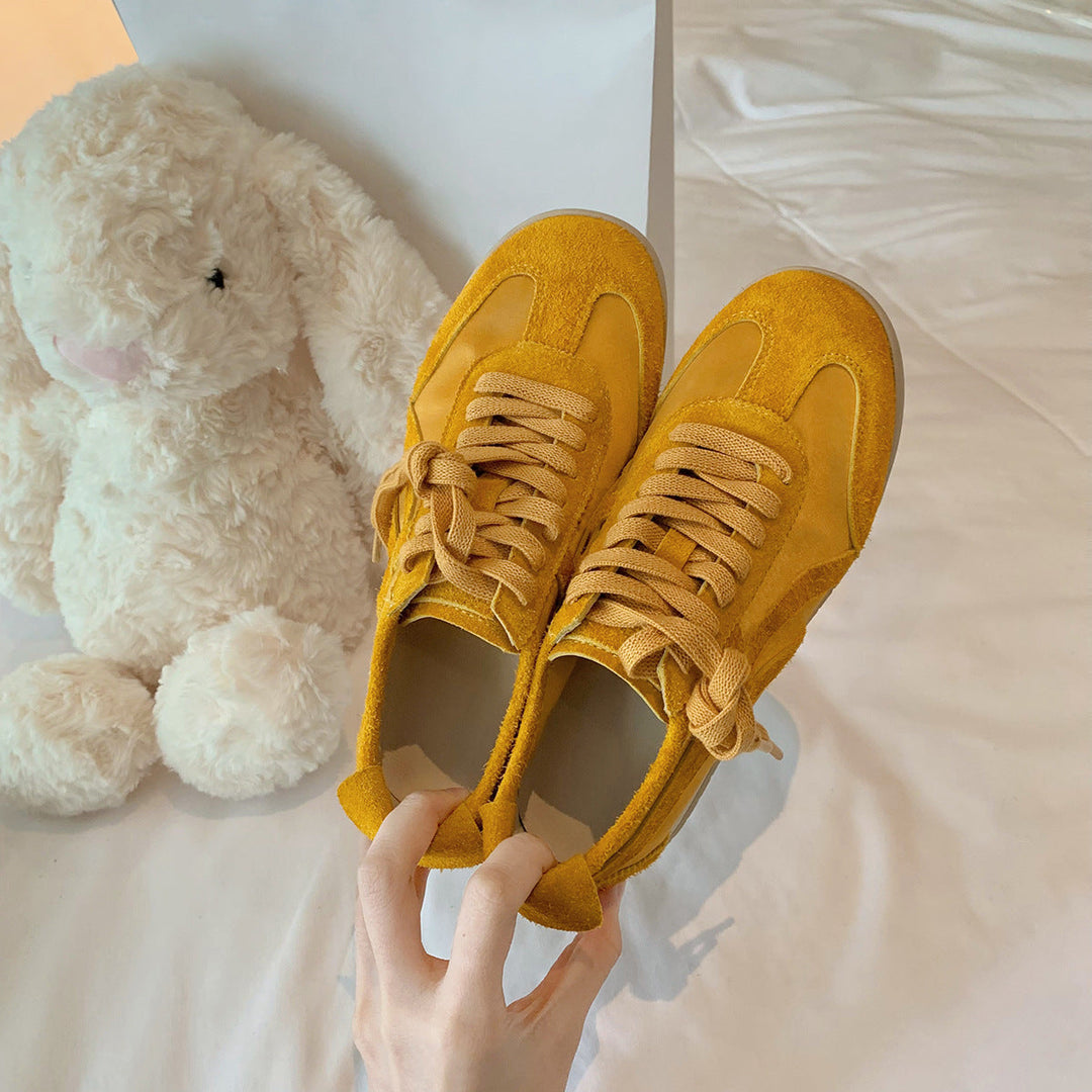 Damen modische Sneakers mit hochwertigem Wildleder und atmungsaktiver Konstruktion