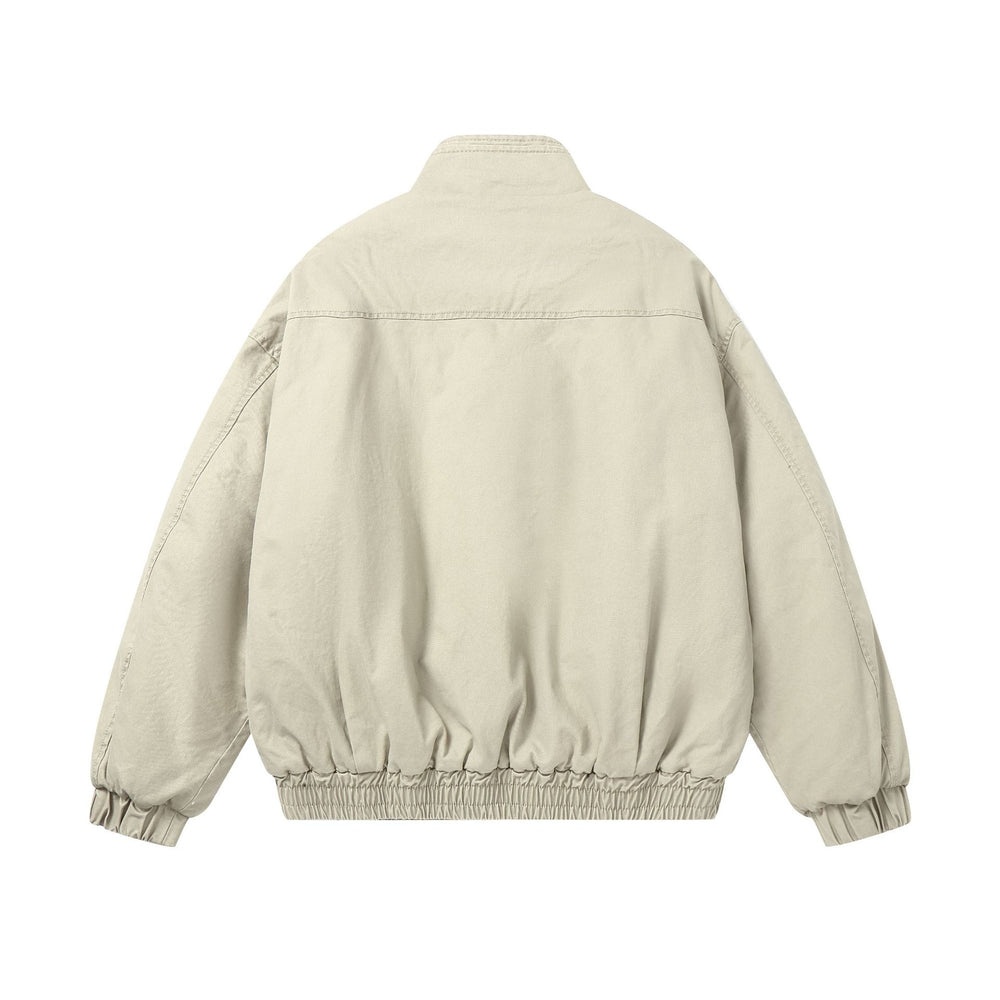 Damen Boxy-wattierte Bomberjacke mit hohem Stehkragen und elastischem Saum Shop Nory