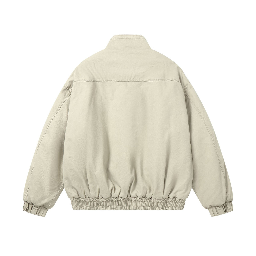 Damen Boxy-wattierte Bomberjacke mit hohem Stehkragen und elastischem Saum Shop Nory