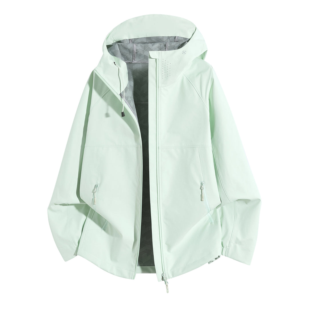 Damen Wetterfeste Kapuzenjacke mit belüftetem Kragen Shop Nory