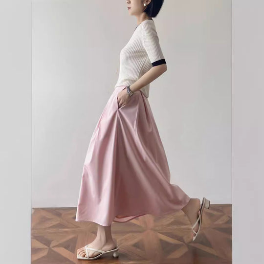 Damen Elegante und lässige Midi-Bluse mit Knopfdetail Shop Nory
