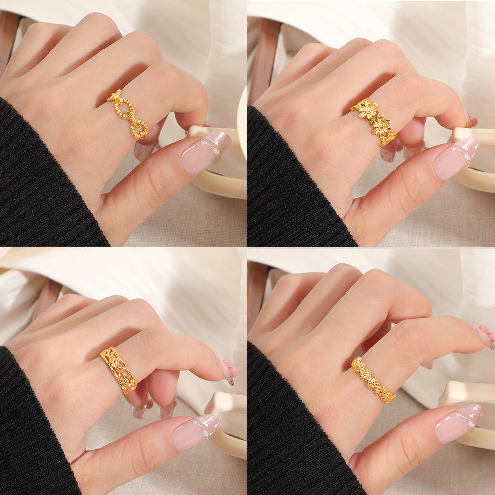 Damen Ring mit geschwungenem Design Shop Nory