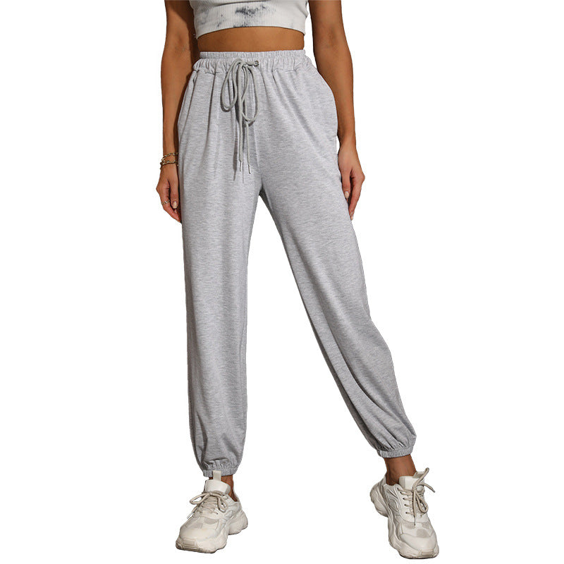 Damen Komfort-Freizeitjogger aus French Terry mit tailliertem Kordelzug und elastischen Knöchelabschlüssen Shop Nory