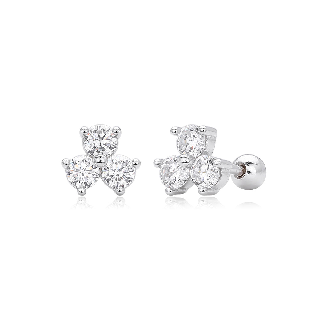 Damen Ohrstecker mit luxuriösen 5A Zirkonsteinen in hochwertigem 925 Sterling Silber Shop Nory