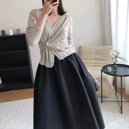 Damen Modische und elegante Faltenrock Shop Nory