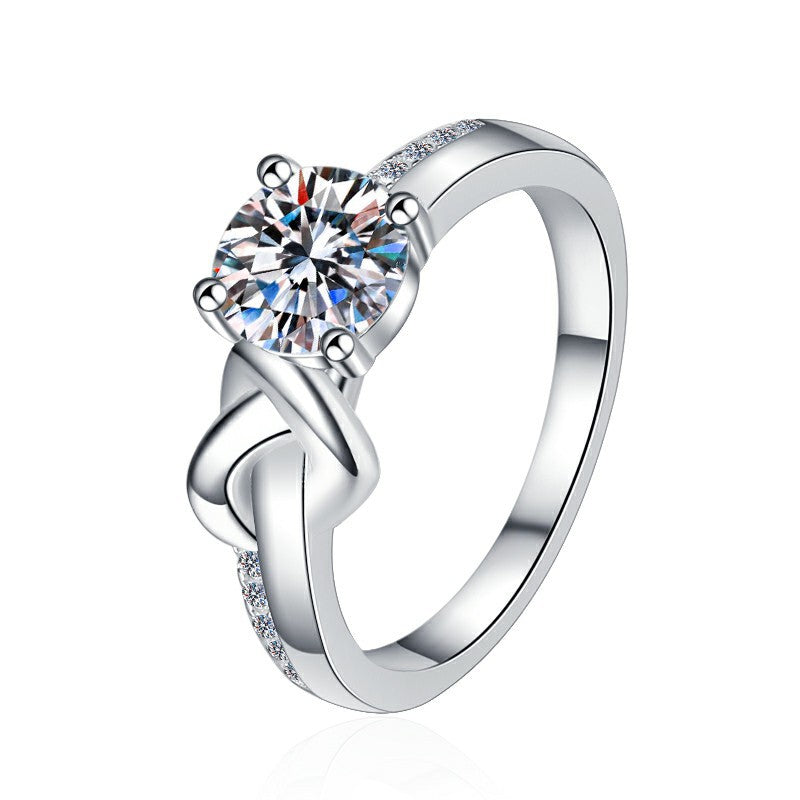 Damen Verlobungsring mit funkelndem Zirkonia und elegantem Design Shop Nory
