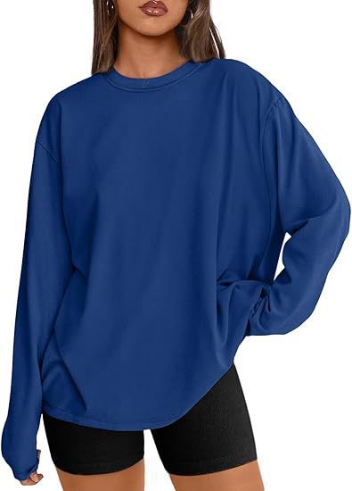 Damen Oversize-Sweatshirt mit Rundhalsausschnitt und verlängertem Saum Shop Nory