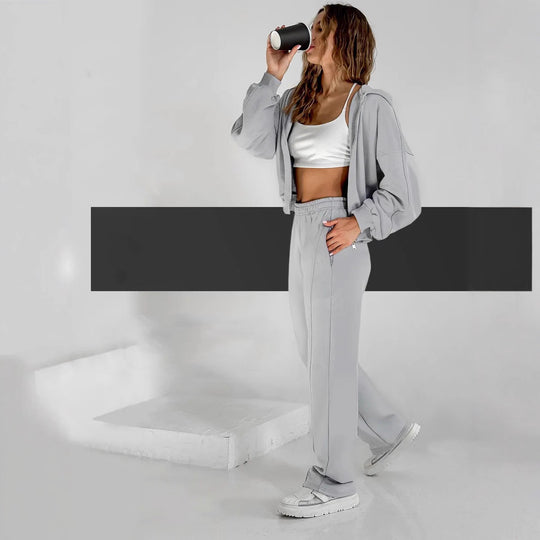 Damen Freizeit Hoodie Set Shop Nory
