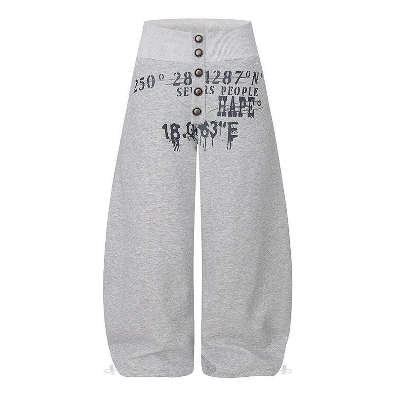 Damen Culotte-Loungehose mit hohem Rippbund, vorderer Zierknopfleiste und verstellbarem Saum Shop Nory