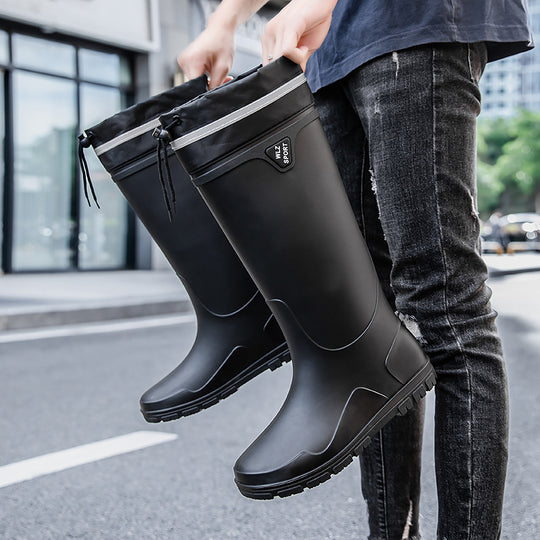 Herren Wasserdichte knielange Gummistiefel mit rutschfester Profil-Laufsohle und ergonomischem Fußbett Shop Nory