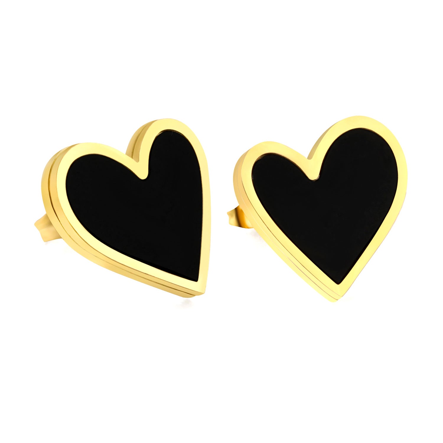 Damen Ohrstecker mit quadratischem Design und glänzendem Perlenakzent Shop Nory