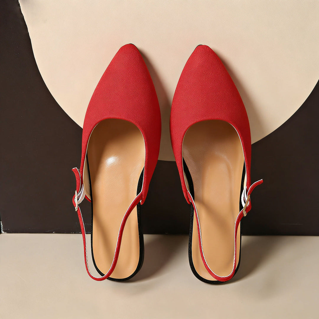 Damen Elegante Slingback-Pumps mit modischem Ketten-Detail