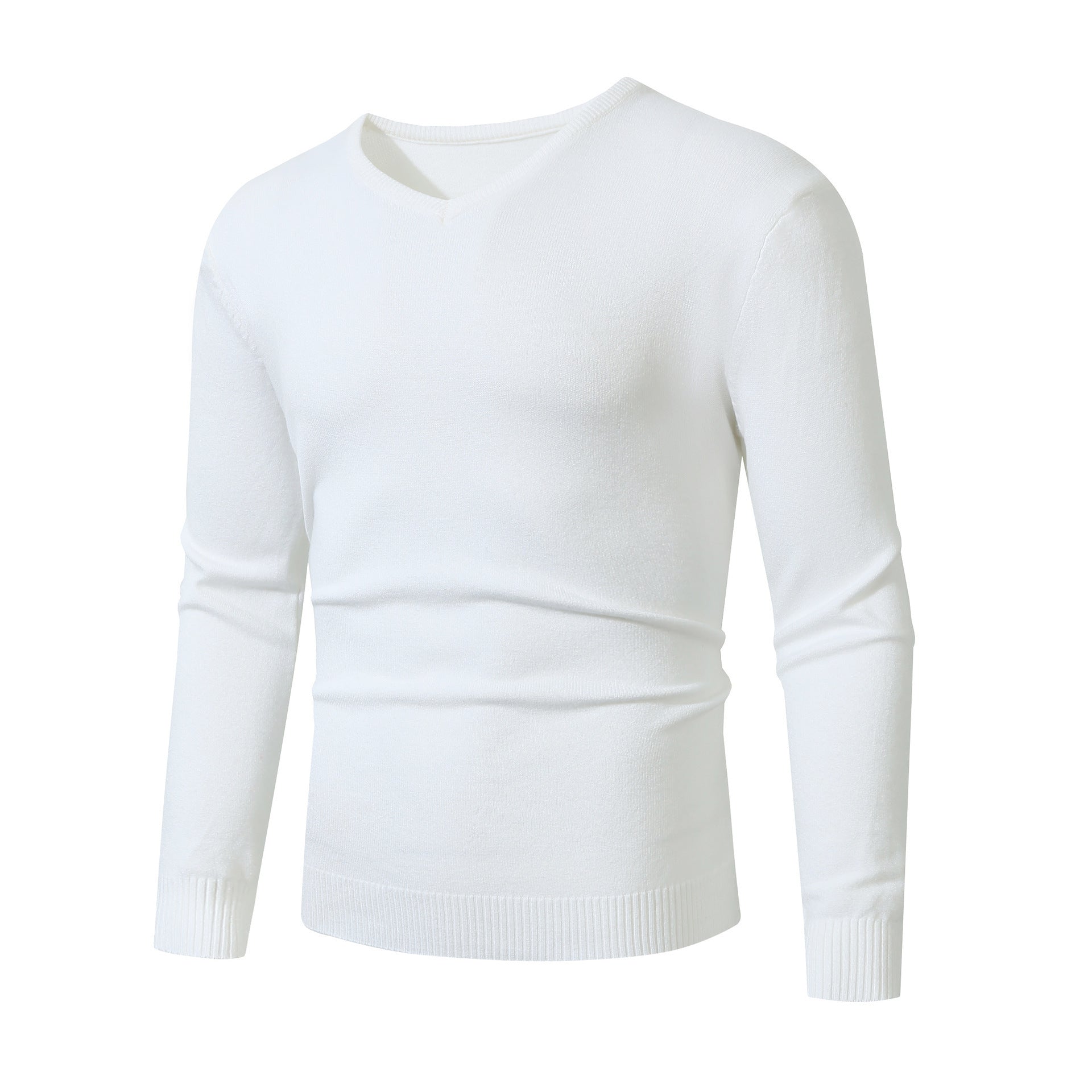 Herren V-Ausschnitt Pullover aus hochwertiger Baumwolle