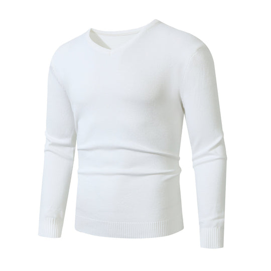 Herren V-Ausschnitt Pullover aus hochwertiger Baumwolle