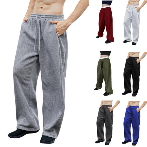 Unisex weite Sweatpants mit elastischem Bund, breitem Bein, Kordelzug und verdeckten Seitentaschen Shop Nory