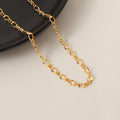 Damen exquisite Kette mit durchbrochenen Ovalringen Shop Nory
