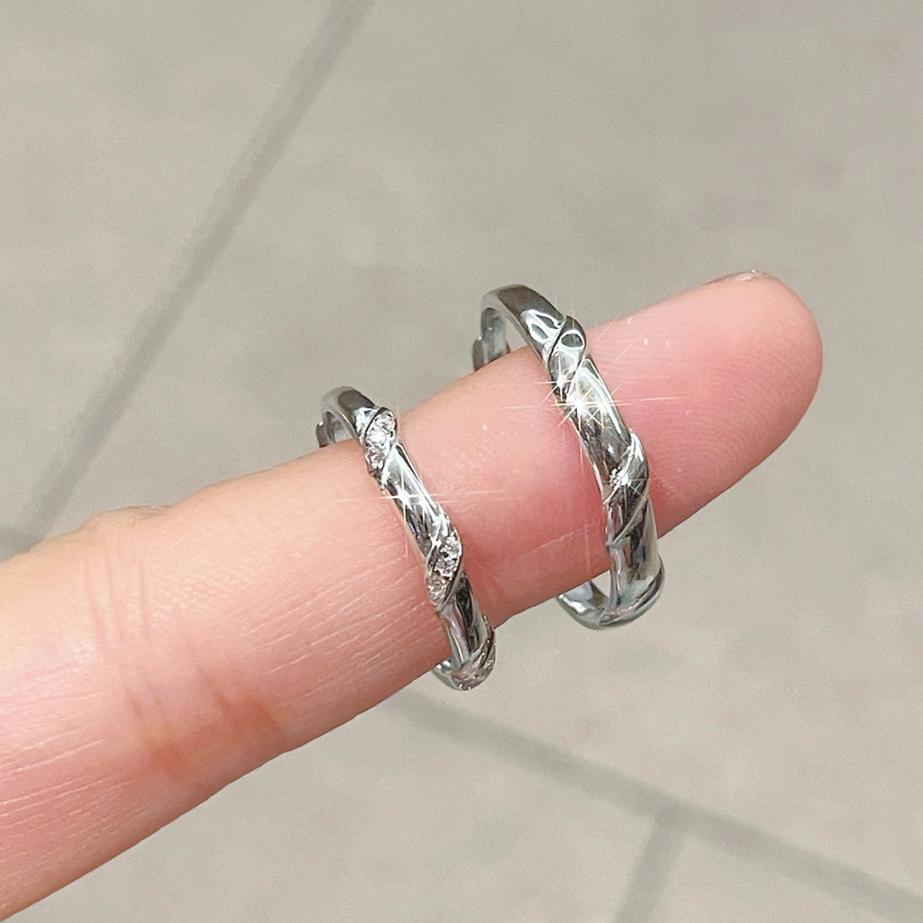 Damen filigraner und eleganter Ring mit Zirkonia-Akzenten Shop Nory