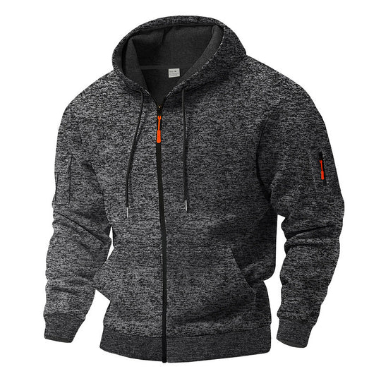 Herren nan Kapuzenjacke mit durchgehendem Reißverschluss und Thermofutter Shop Nory