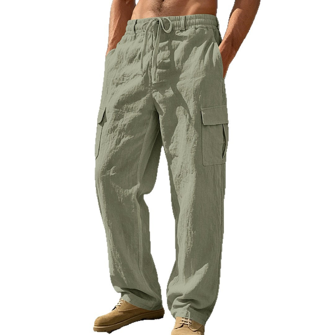 Herren Cargo-Hose mit Kordelzug, weitem Schnitt und aufgesetzten Taschen Shop Nory