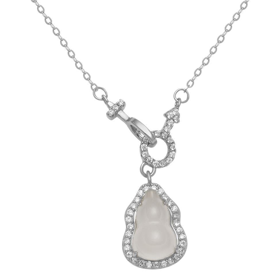 Damen Halskette mit eleganten Anhängern aus funkelndem Zirkonia und hochwertigem Edelstahl Shop Nory