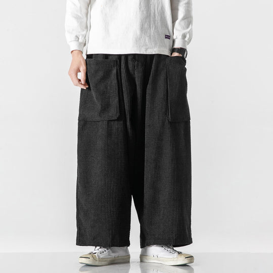 Herren Weite Cord-Culotte mit großen aufgesetzten Klappentaschen Shop Nory