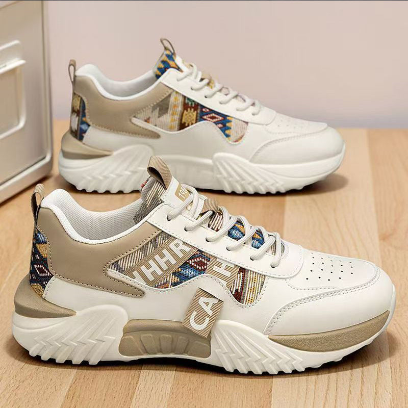 Damen Chunky-Plateau-Sneaker mit ethnischem Webmuster und gepolstertem Komfortschaft Shop Nory