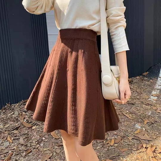 Damen Eleganter und luftiger A-Linien Rock Shop Nory