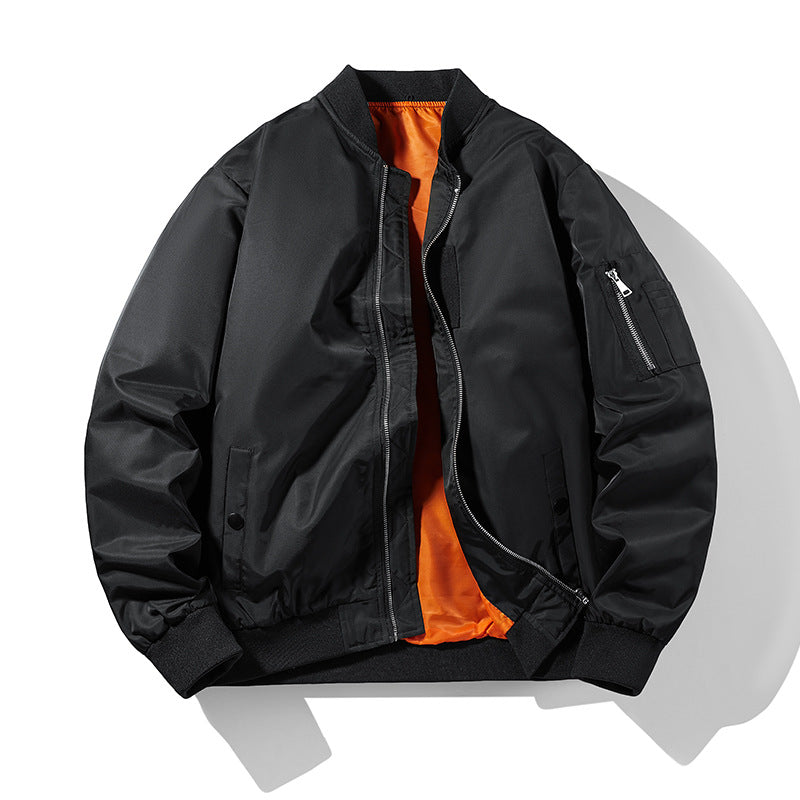 Herren Aviator-Bomberjacke mit Thermo‑Wattierung, Ärmeltasche und gerippten Abschlüssen Shop Nory