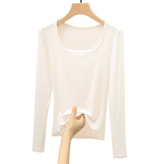 Damen Langarm Rippshirt Shop Nory