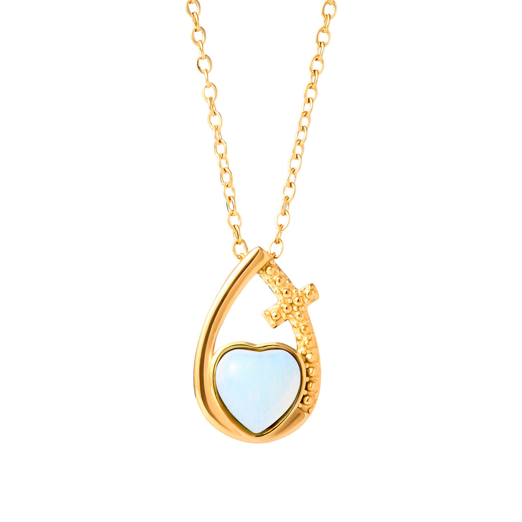 Damen Halskette mit herzförmigem Anhänger Shop Nory