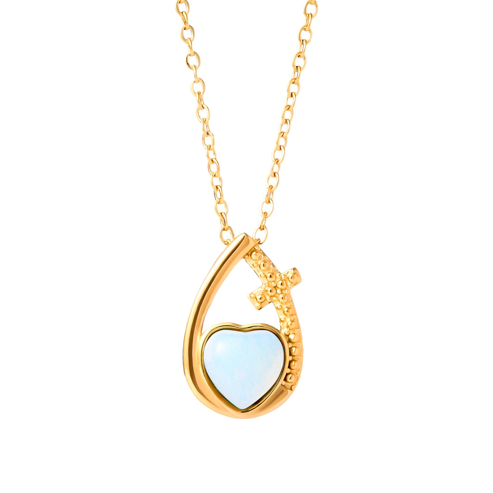 Damen Halskette mit herzförmigem Anhänger Shop Nory