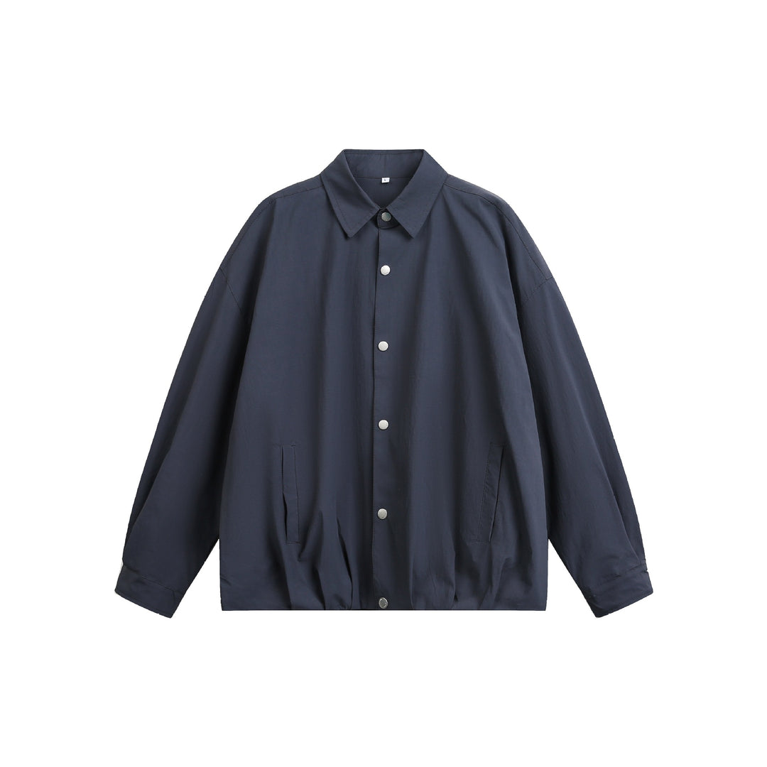 Herren Oversize Coachjacke mit Druckknopf‑Verschluss und geradem Saum Shop Nory