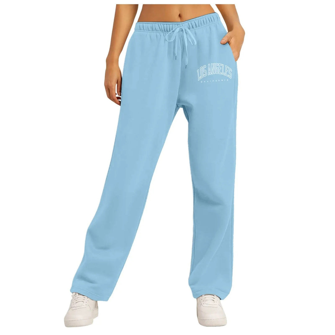 Damen nan weite High-Waist Lounge-Hose mit elastischem Bund und Eingrifftaschen Shop Nory