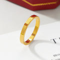 Damen minimalistischer Goldring mit geometrischem Design Shop Nory