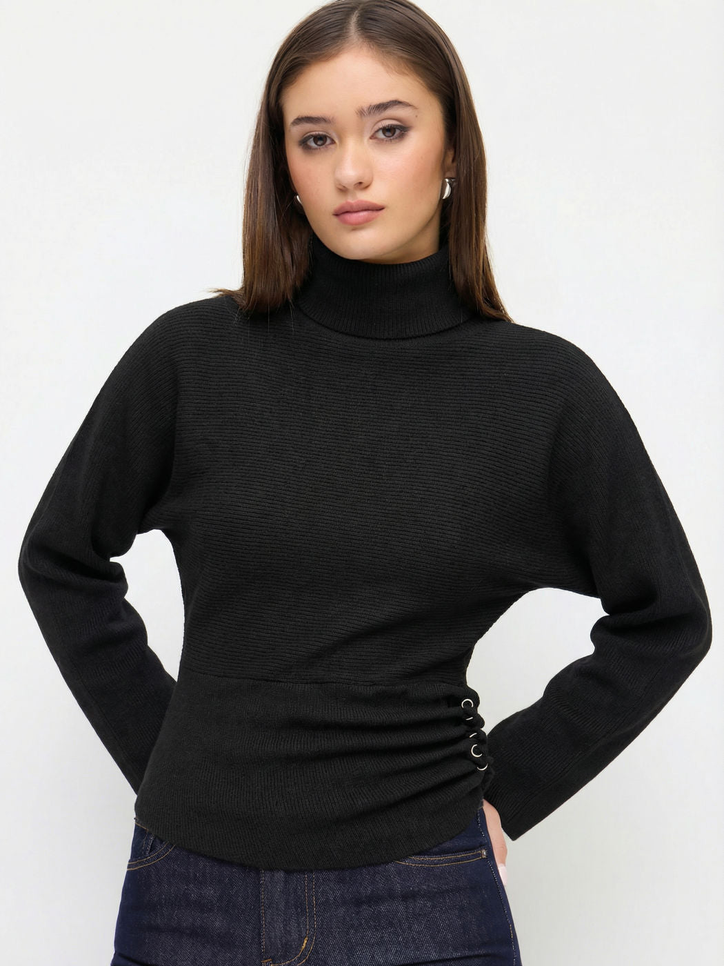 Damen Eleganter Rollkragenpullover Shop Nory