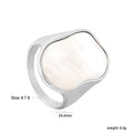 Damen Ring mit elegantem Muschelinlay Shop Nory