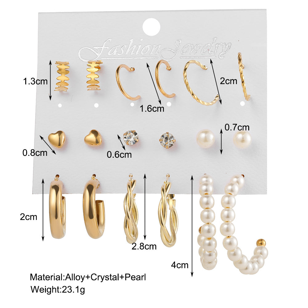 Damen Ohrringe und Creolen Set aus hochwertigem Edelstahl Shop Nory