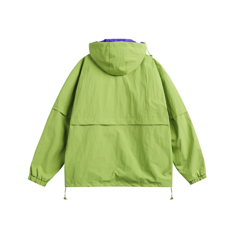 Unisex Technischer Oversize Anorak mit Kapuze, Zipperdetails und Kängurutasche Shop Nory