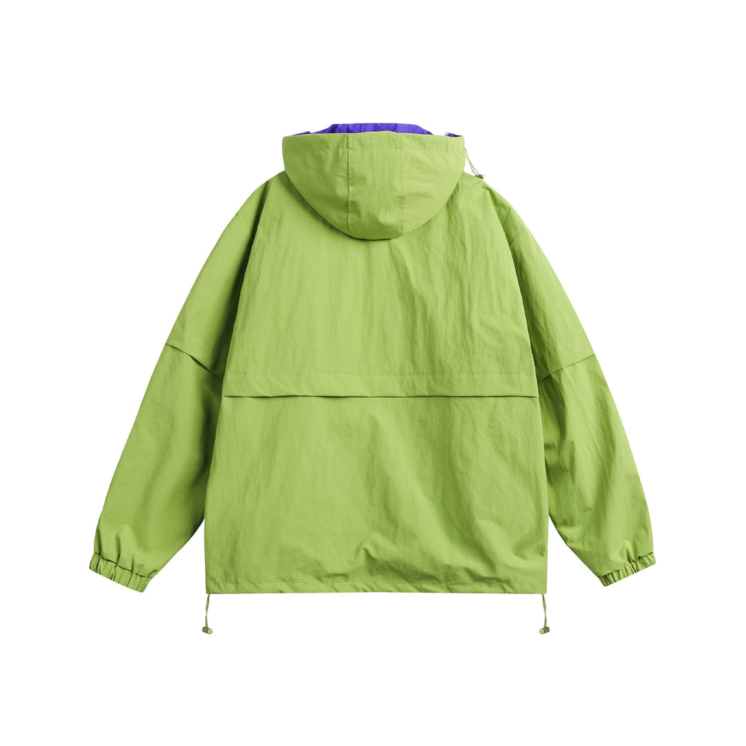 Unisex Technischer Oversize Anorak mit Kapuze, Zipperdetails und Kängurutasche Shop Nory