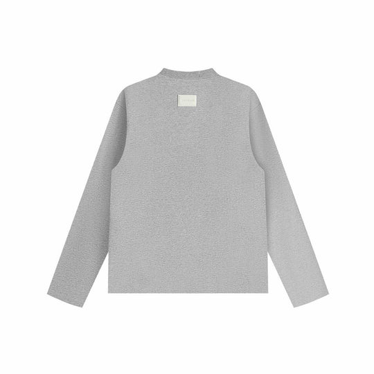 Unisex Oversize‑Sweatshirt mit dekorativer Lagenpasse und Rundhalsausschnitt Shop Nory