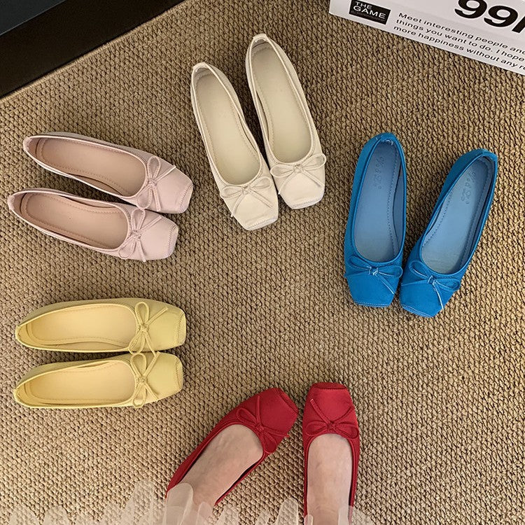 Damen Ballerina mit elegantem Schleifendetail